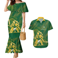 South Africa Cricket Champion Custom Couples Matching Mermaid Dress and Hawaiian Shirt Proteas Rock The World - Wonder Print Shop