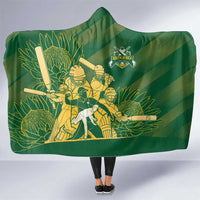 South Africa Cricket Champion Hooded Blanket Proteas Rock The World - Wonder Print Shop