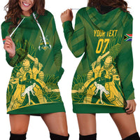 South Africa Cricket Champion Custom Hoodie Dress Proteas Rock The World - Wonder Print Shop
