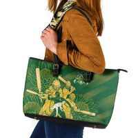 South Africa Cricket Champion Leather Tote Bag Proteas Rock The World - Wonder Print Shop