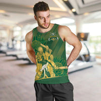 South Africa Cricket Champion Custom Men Tank Top Proteas Rock The World - Wonder Print Shop