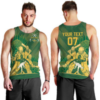 South Africa Cricket Champion Custom Men Tank Top Proteas Rock The World - Wonder Print Shop