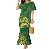 South Africa Cricket Champion Custom Mermaid Dress Proteas Rock The World - Wonder Print Shop