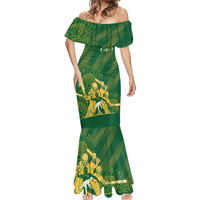 South Africa Cricket Champion Custom Mermaid Dress Proteas Rock The World - Wonder Print Shop