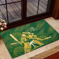 South Africa Cricket Champion Rubber Doormat Proteas Rock The World - Wonder Print Shop