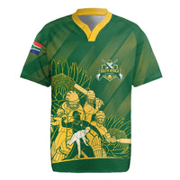 South Africa Cricket Champion Custom Rugby Jersey Proteas Rock The World - Wonder Print Shop