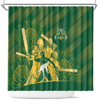 South Africa Cricket Champion Shower Curtain Proteas Rock The World - Wonder Print Shop