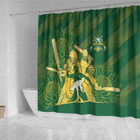 South Africa Cricket Champion Shower Curtain Proteas Rock The World - Wonder Print Shop