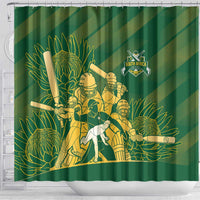 South Africa Cricket Champion Shower Curtain Proteas Rock The World - Wonder Print Shop