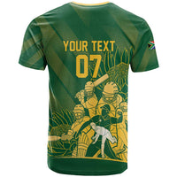 South Africa Cricket Champion Custom T Shirt Proteas Rock The World - Wonder Print Shop