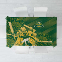 South Africa Cricket Champion Tablecloth Proteas Rock The World - Wonder Print Shop