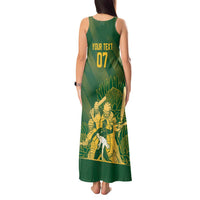 South Africa Cricket Champion Custom Tank Maxi Dress Proteas Rock The World - Wonder Print Shop
