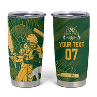 South Africa Cricket Champion Custom Tumbler Cup Proteas Rock The World - Wonder Print Shop