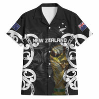 New Zealand WC2026 Custom Black Hawaiian Shirt Silver Fern