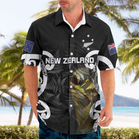 New Zealand WC2026 Custom Black Hawaiian Shirt Silver Fern
