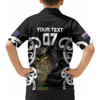 New Zealand WC2026 Custom Black Hawaiian Shirt Silver Fern