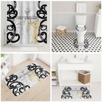 New Zealand WC2026 White Bathroom Set Silver Fern