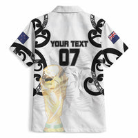 New Zealand WC2026 Custom White Hawaiian Shirt Silver Fern