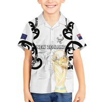 New Zealand WC2026 Custom White Hawaiian Shirt Silver Fern
