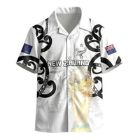 New Zealand WC2026 Custom White Kid Hawaiian Shirt Silver Fern