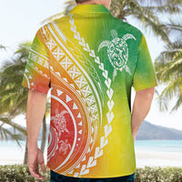 Polynesian Pride Hawaiian Shirt Turtle Hibiscus Luxury Style - Reggae - Wonder Print Shop