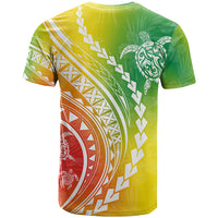Polynesian Pride T Shirt Turtle Hibiscus Luxury Style - Reggae - Wonder Print Shop