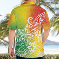 Polynesia Hawaiian Shirt Plumeria Reggae Curves - Wonder Print Shop