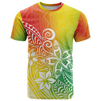 Polynesia T Shirt Plumeria Reggae Curves - Wonder Print Shop