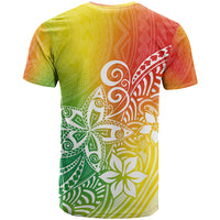 Polynesia T Shirt Plumeria Reggae Curves - Wonder Print Shop
