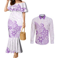 polynesia-couples-matching-mermaid-dress-and-long-sleeve-button-shirts-plumeria-lavender-curves