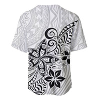 Polynesia Baseball Jersey Plumeria White Curves LT7 - Wonder Print Shop