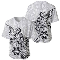 Polynesia Baseball Jersey Plumeria White Curves LT7 - Wonder Print Shop