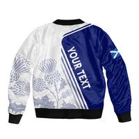 Personalised Scotland Rugby Bomber Jacket 2023 World Cup The Thistle LT7 - Wonder Print Shop