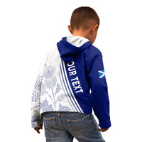 Personalised Scotland Rugby Kid Hoodie 2023 World Cup The Thistle - Wonder Print Shop