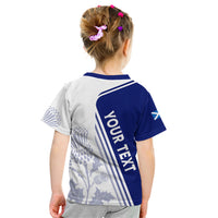 Personalised Scotland Rugby Kid T Shirt 2023 World Cup The Thistle - Wonder Print Shop