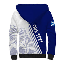 Personalised Scotland Rugby Sherpa Hoodie 2023 World Cup The Thistle - Wonder Print Shop