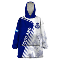 Personalised Scotland Rugby Wearable Blanket Hoodie 2023 World Cup The Thistle - Wonder Print Shop