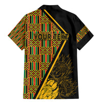 Personalised South African Heritage Day Family Matching Mermaid Dress and Hawaiian Shirt Kente Ethnic Patterns Mix Protea LT7 - Wonder Print Shop