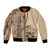 Samoa Siapo Motif Bomber Jacket Classic Style LT7 - Wonder Print Shop