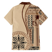 Samoa Siapo Motif Family Matching Short Sleeve Bodycon Dress and Hawaiian Shirt Classic Style - Wonder Print Shop