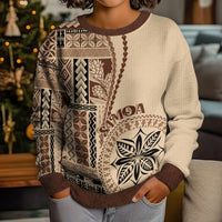 Samoa Siapo Motif Kid Ugly Christmas Sweater Classic Style - Wonder Print Shop