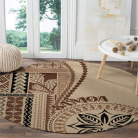 samoa-siapo-motif-round-carpet-classic-style