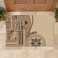 Samoa Siapo Motif Rubber Doormat Classic Style - Wonder Print Shop