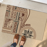 Samoa Siapo Motif Rubber Doormat Classic Style - Wonder Print Shop