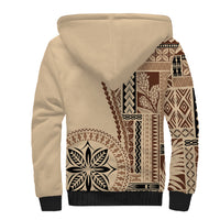 Samoa Siapo Motif Sherpa Hoodie Classic Style - Wonder Print Shop