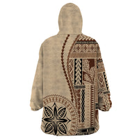 Samoa Siapo Motif Wearable Blanket Hoodie Classic Style - Wonder Print Shop