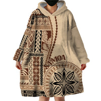 Samoa Siapo Motif Wearable Blanket Hoodie Classic Style - Wonder Print Shop