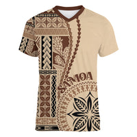 Samoa Siapo Motif Women V Neck T Shirt Classic Style - Wonder Print Shop