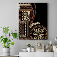 Samoa Siapo Motif Canvas Wall Art Classic Style - Black Ver LT7 - Wonder Print Shop