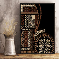 Samoa Siapo Motif Canvas Wall Art Classic Style - Black Ver LT7 - Wonder Print Shop